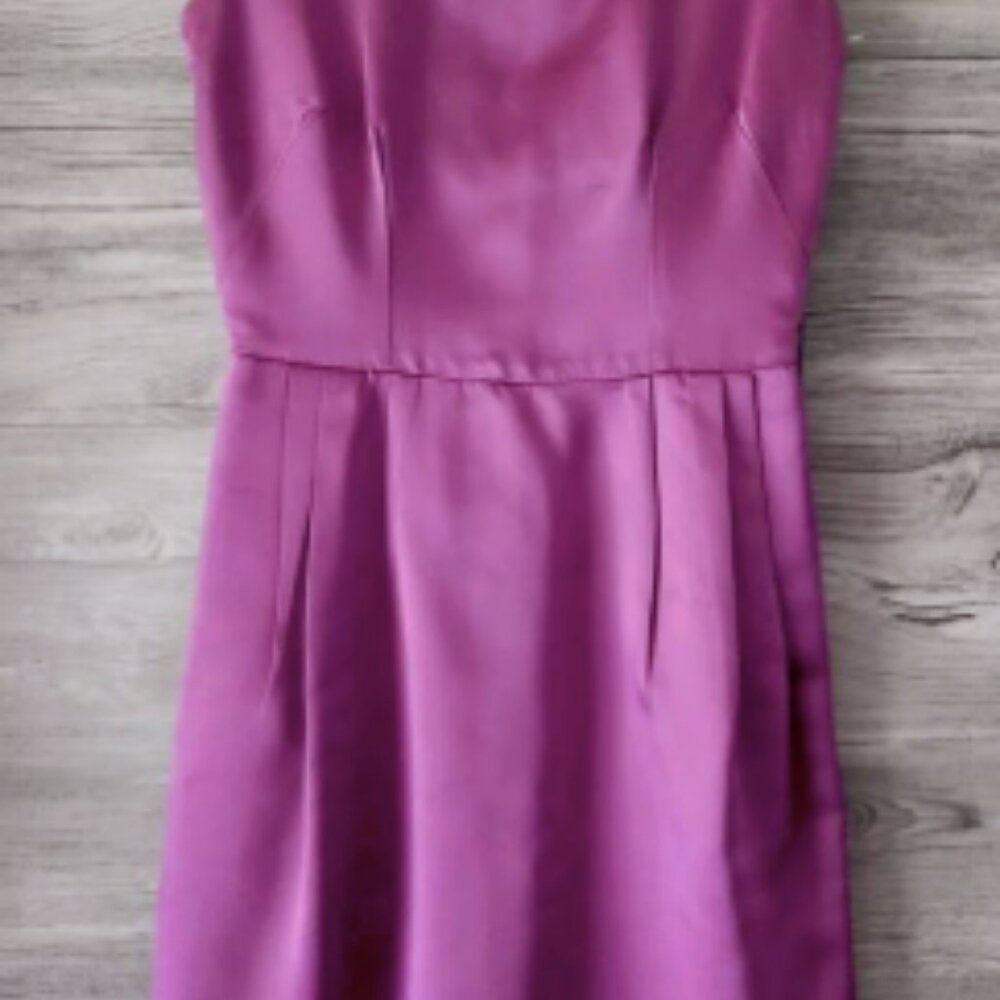 D & G Purple Satin and Velvet Dress